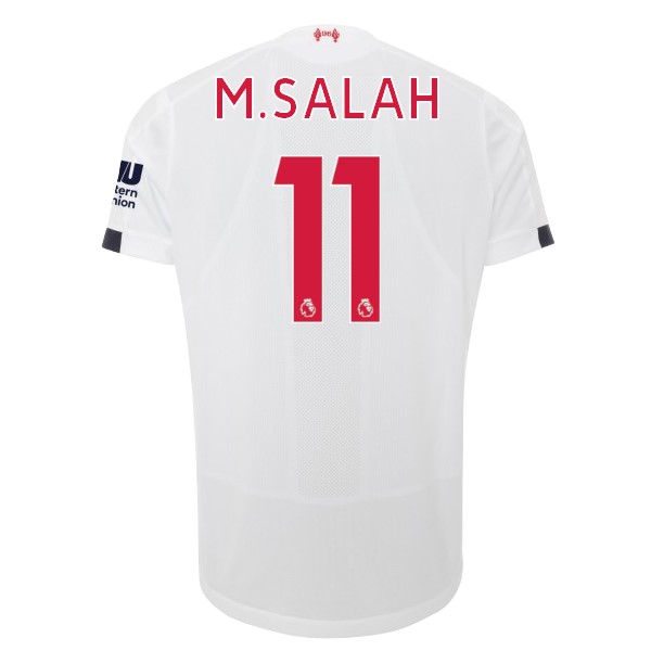 Trikot Liverpool NO.11 M.Salah Auswarts 2019-20 Weiß Fussballtrikots Günstig